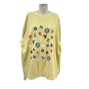 Harry‎ Styles Love On Tour Palm Springs Exclusive Sweatshirt Yellow Size XL